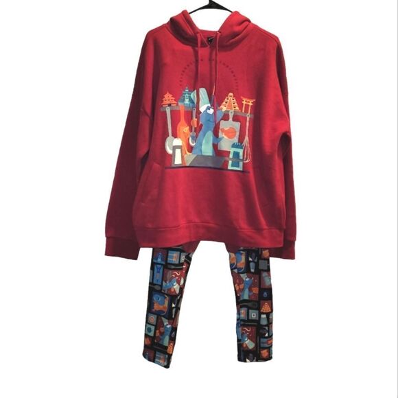 Disney Parks Epcot Food & Wine Festival Remy Hoodie  XL Leggings 1X ratatouille - Picture 2 of 10